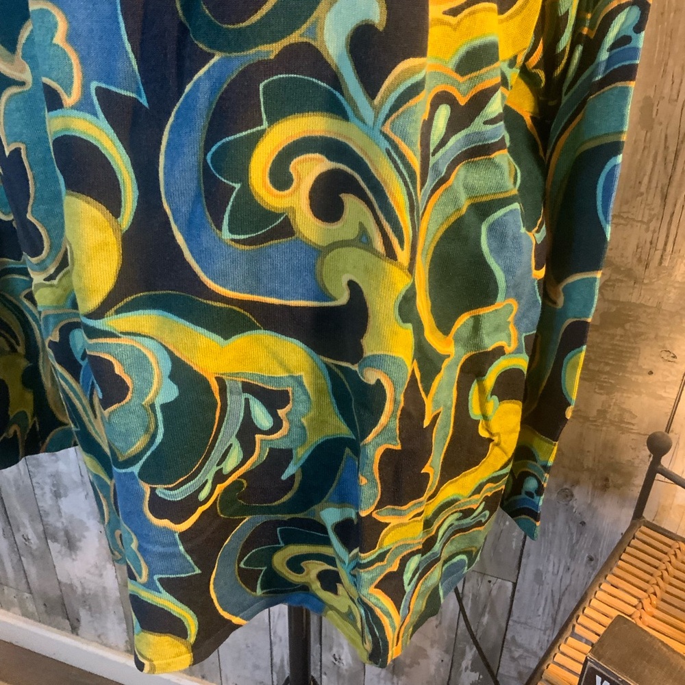 Chico's Set of Two Elegant Floral V-Neck Sweaters. Size 3 (16) NWT - Picture 6 of 12